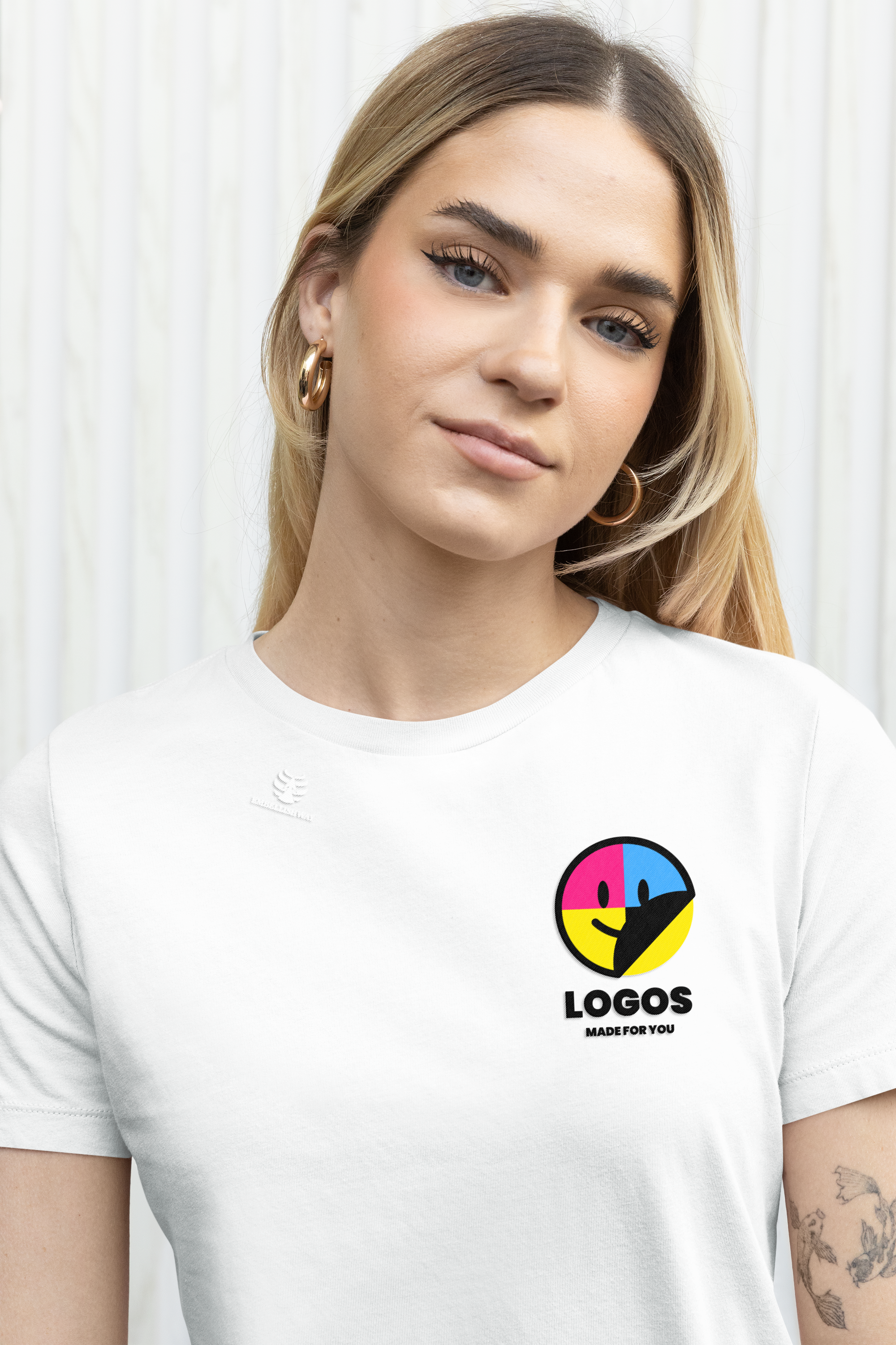 Custom T-Shirt 3-4" Print On Chest