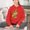 Christmas Grinch Hoodie: Festive Holiday Print, Soft Fleece
