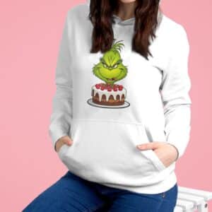 Grinch Christmas Hoodie: Women's Festive Gingerbread Print