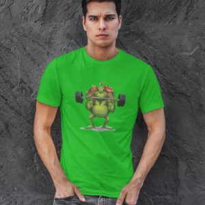 Men's Holiday T-Shirt with Unique Christmas Design, grinch design