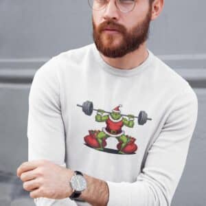 Men's Festive Got Strong Christmas Sweatshirt - Trendy Winter Christmas Grinch Apparel