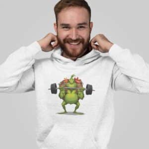 Grinch Gym Hoodie: Funny Christmas Workout Gift, Men's Hoodie