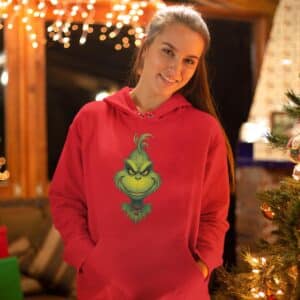 Grinch Christmas Hoodie: Festive Unisex Holiday Sweatshirt, Women's Hoodie
