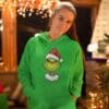 Grinch Christmas Hoodie: Festive Gildan Women's Sweatshirt for Women