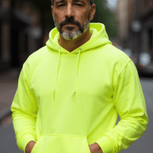 Custom High Vision Gildan Hoodies Full Front and Back Print