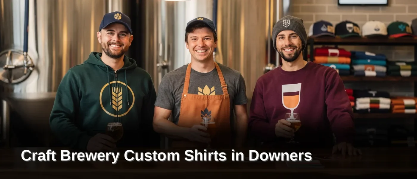 Branded apparel turns everyday staff interactions into brand exposure. Taprooms across Downers Grove, Lockport