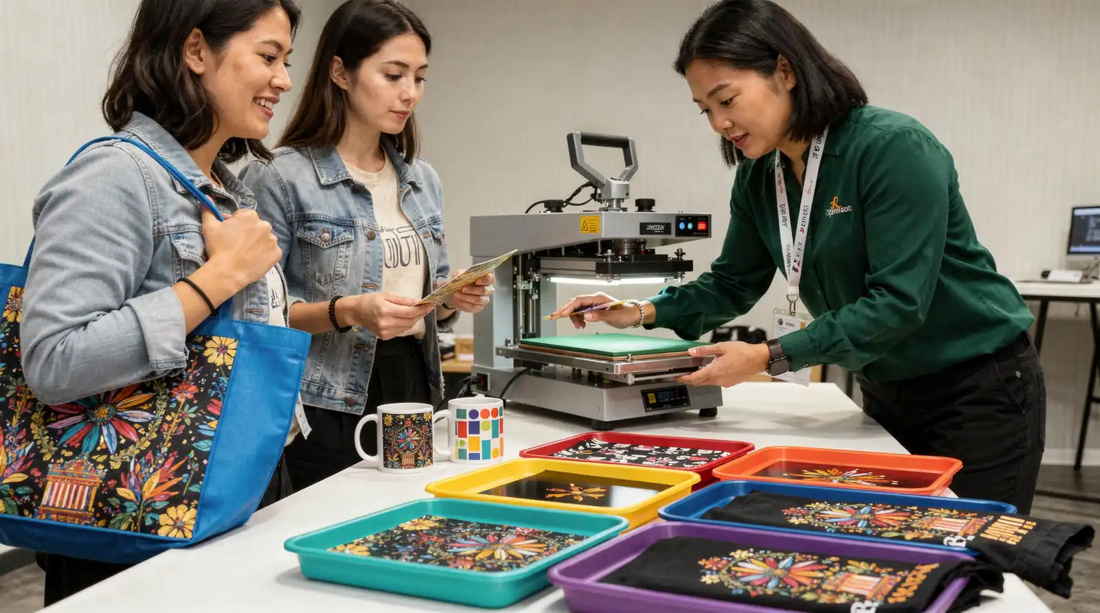 Pressing goes smoothly when customers follow a set order of steps rather than guessing